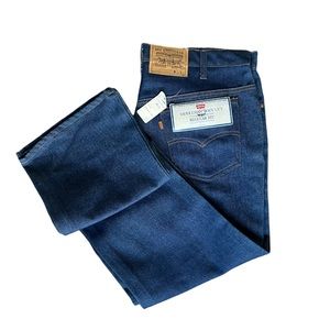 NWT Vintage Levi's Saddleman Boot Cut Regular Fit Dark Wash Jean W 40 L 32